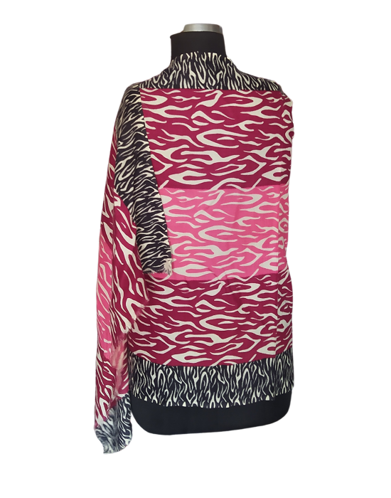 Women  Stole Printed design Pink